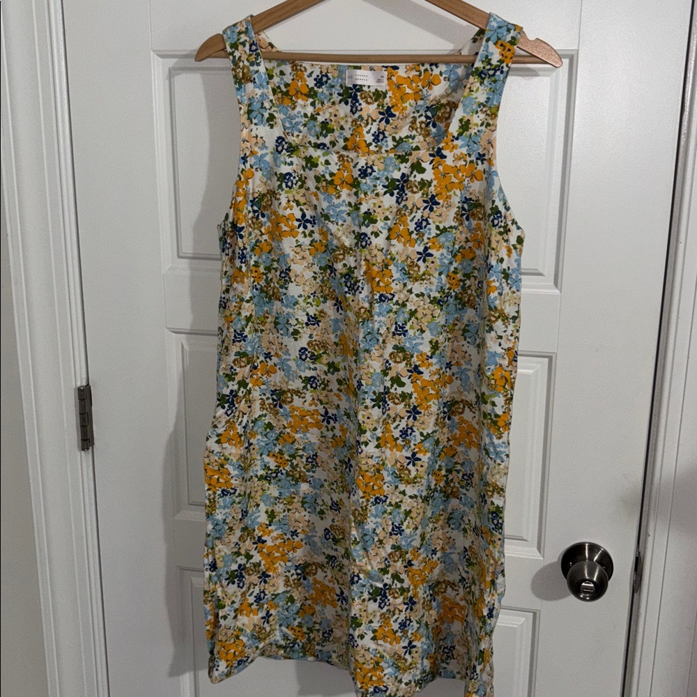 LC Lauren Conrad Floral Dress - Blue, Yellow, Green